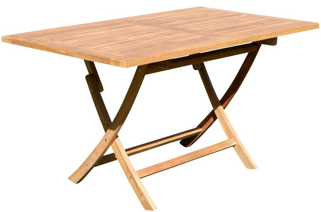 ALEOS. XXL echt TEAK Klapptisch Holztisch Gartentisch Produktbild 