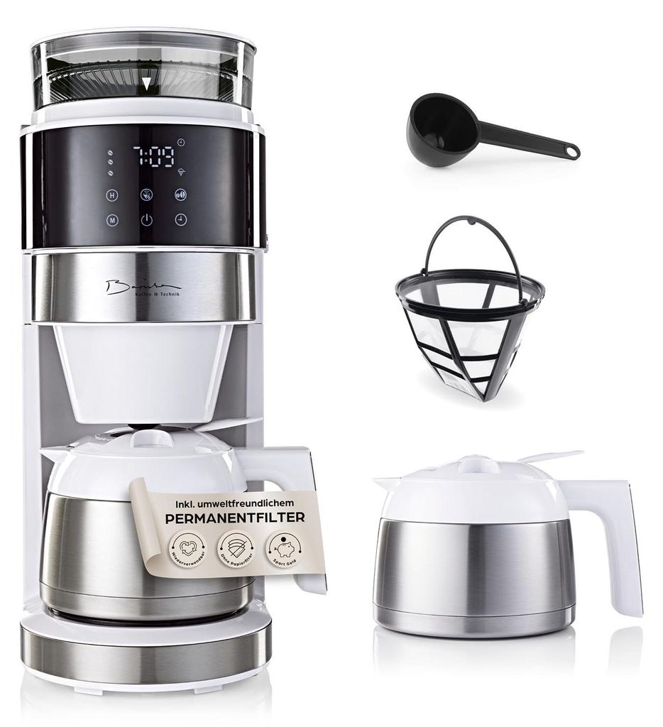 Barista Filterkaffeemaschine mit verstellbarem Mahlwerk Produktbild 
