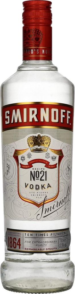 Smirnoff Red Label Vodka Triple Distilled No. 21 | 37,5 % Image du produit 