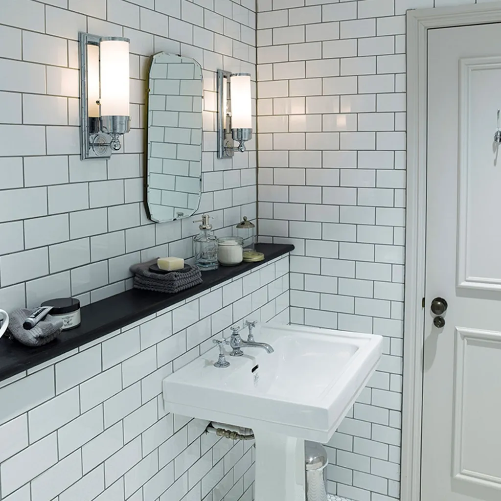 Applique IP44 Worcester Chrome Poli 36x12cm design Elstead Lighting - 2