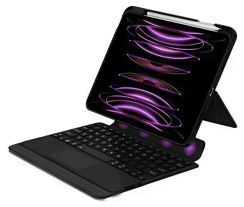 Fall mit Tastatur und Touchpad für iPad Pro 12,9 Zoll Hülle Tastatur