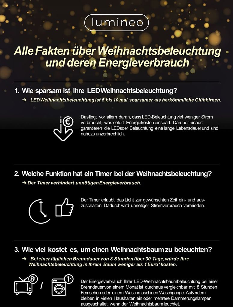 Kaemingk Lumineo Lichterkette Compact 750 LED warmweiß 16m Produktbild 9