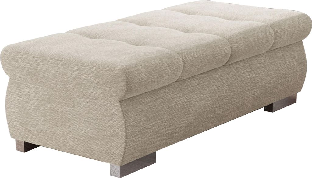 MIRJAN24 Polsterhocker Orkan Groß, Moderne Sitzhocker vom Hersteller, Holzkonstruktion, 120x60x39 cm (Farbe: Nazar 225.02)