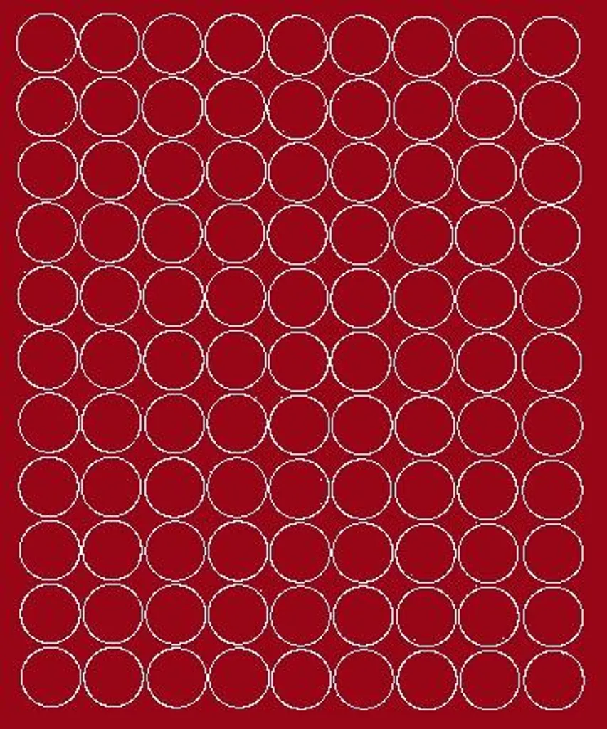 Adesivi Tondi Rosso Scuro Lucidi 2cm - Ideali per Scrapbooking e DIY