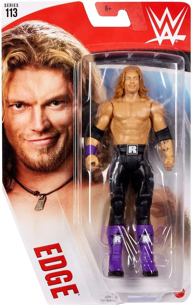 Figurine WWE Edge 15 cm Mattel - Jouet Articulé pour Enfants et Fans