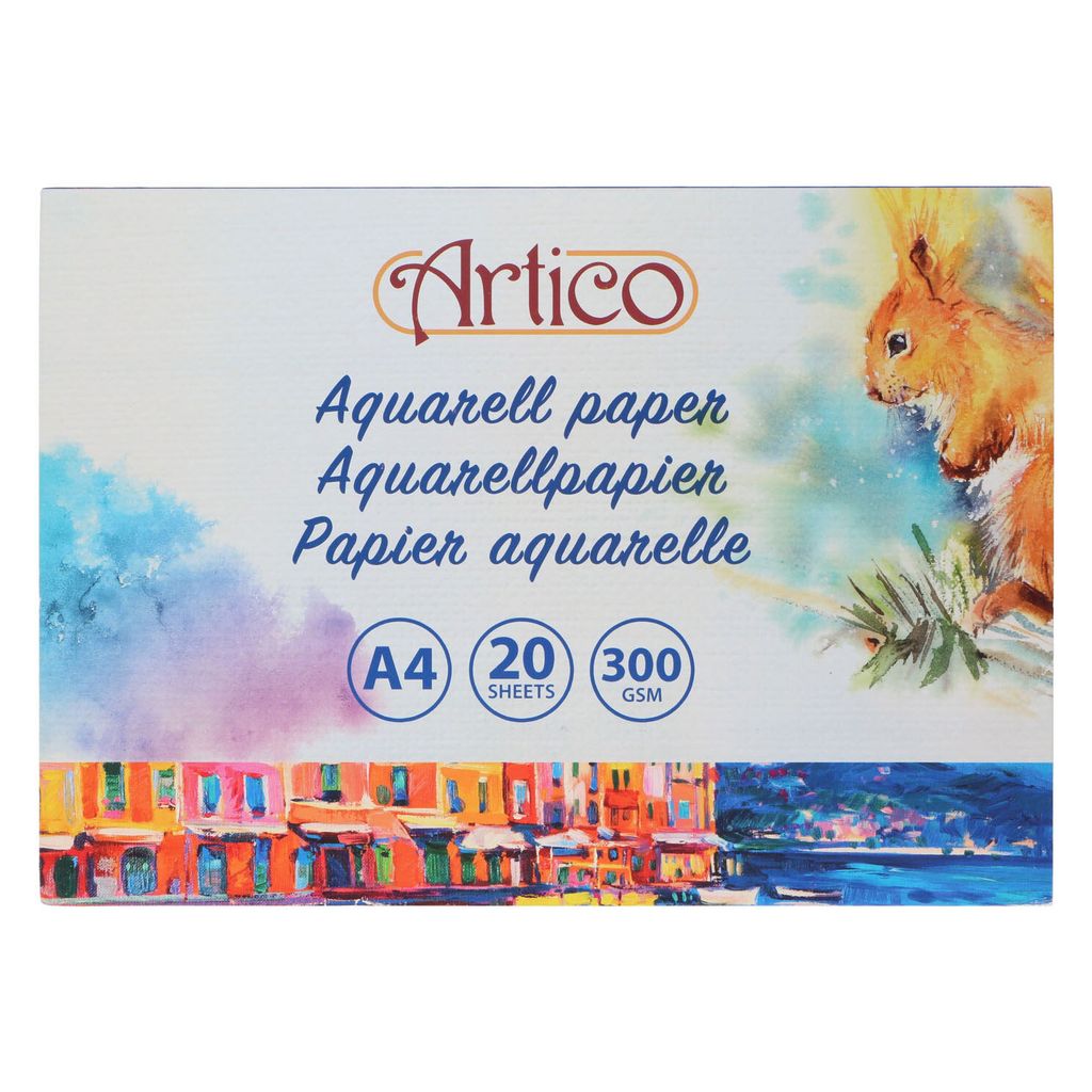 Aquarelpapier Wit, 20 Vellen Image du produit 