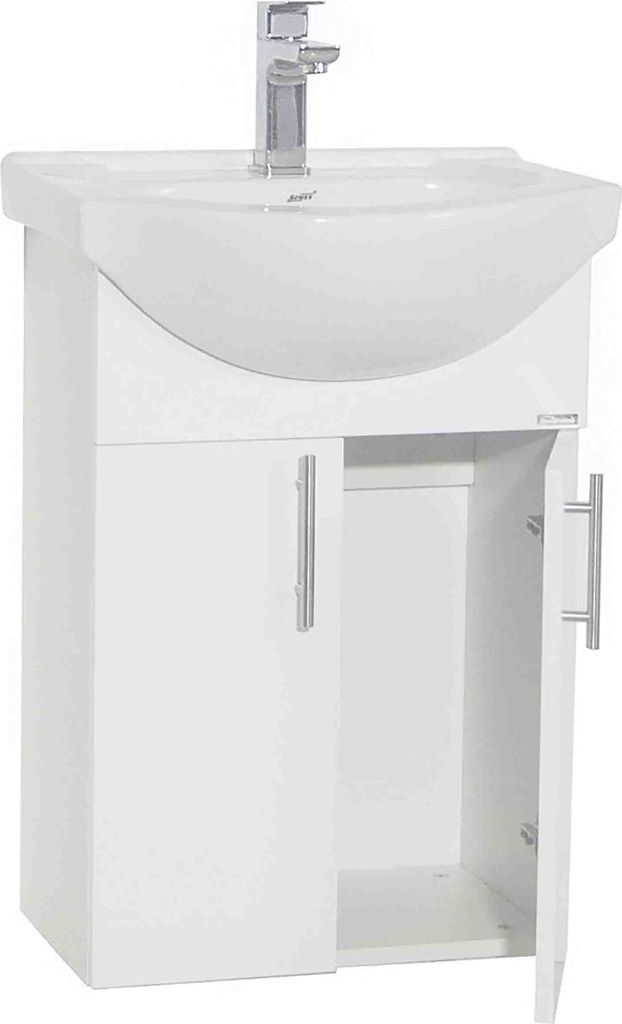 2 pz lavabo / lavabo 55 cm / set di mobili da bagno con Immagine del prodotto 