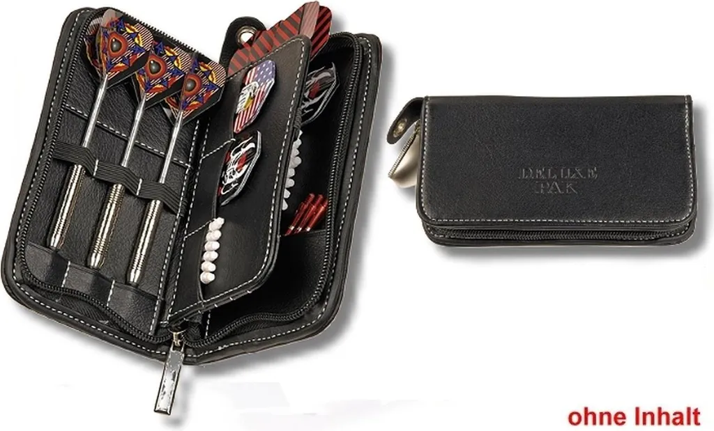 Sac à fléchettes DELUXE PAK noir étui rigide pour 12 fléchettes