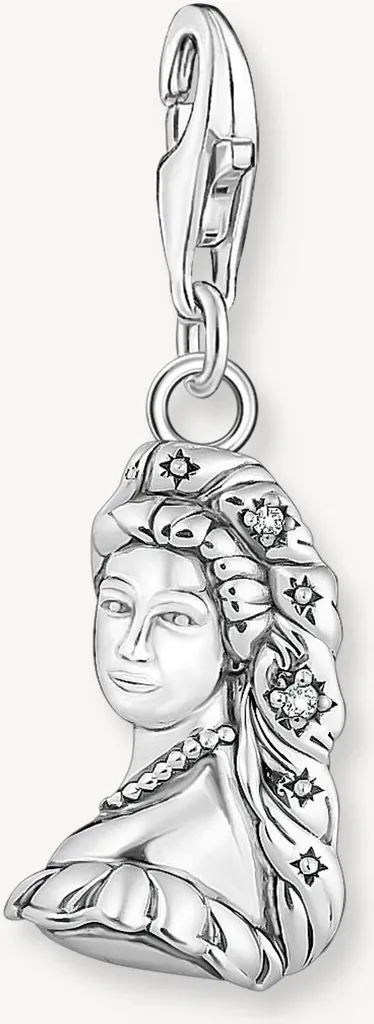Pendentif argent pierre blanche Sissi : éclat cristallin et design chic