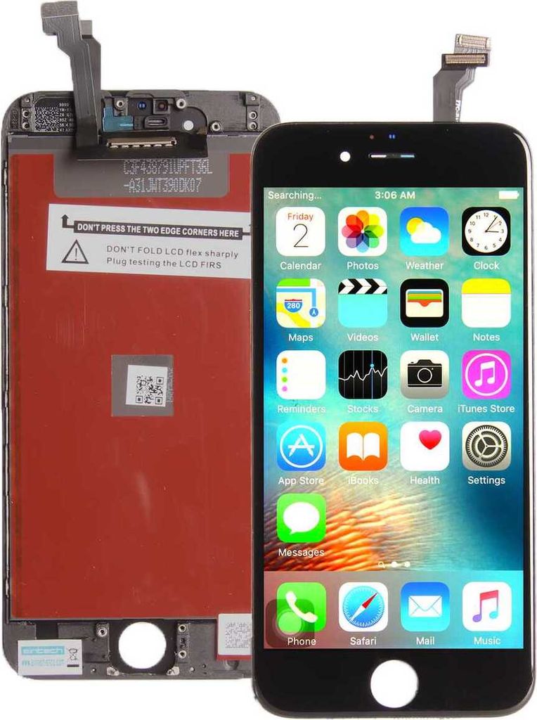 Standard Display Einheit für iPhone 6 schwarz komplett schwarz LCD Bildschirm