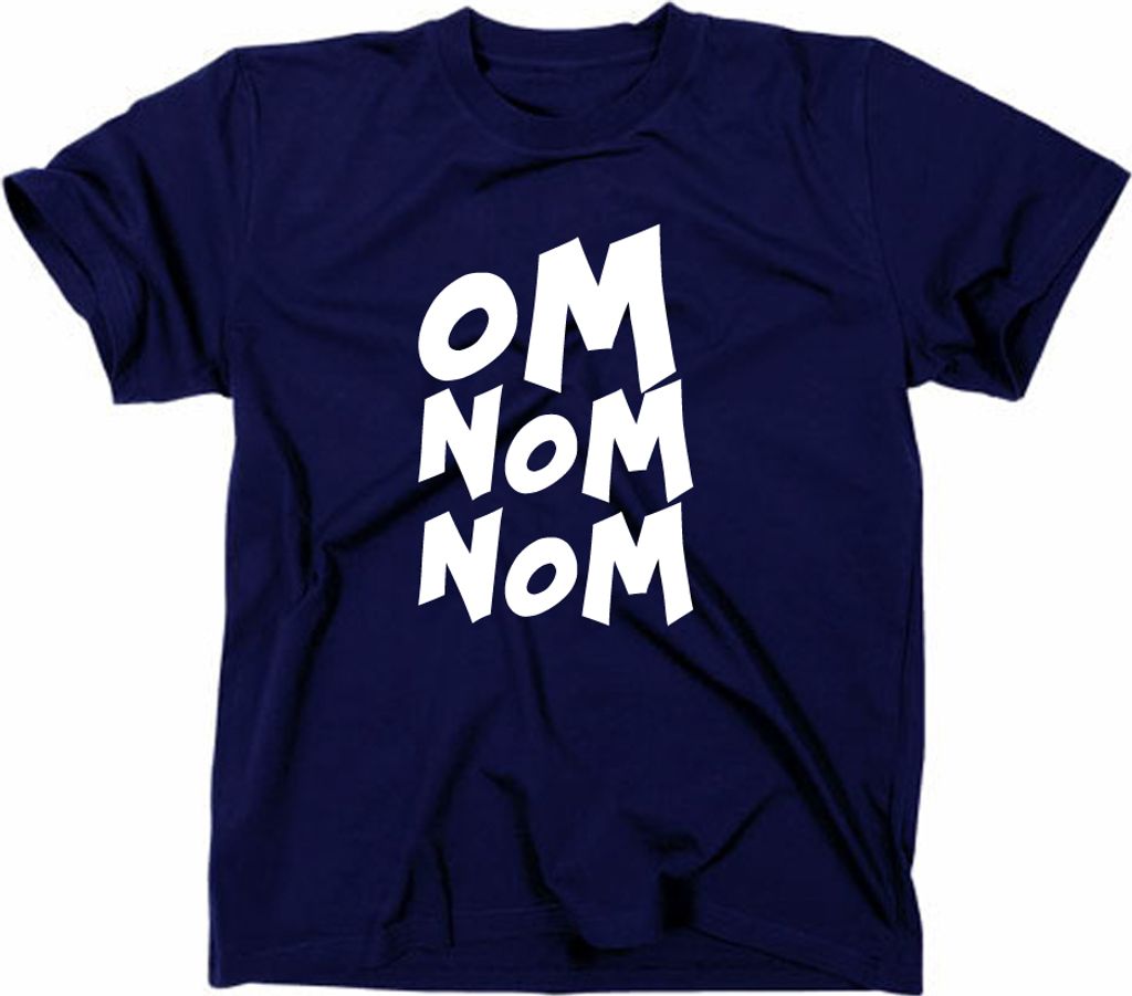 Styletex23 T-Shirt Om Nom Nom, navy, XXL