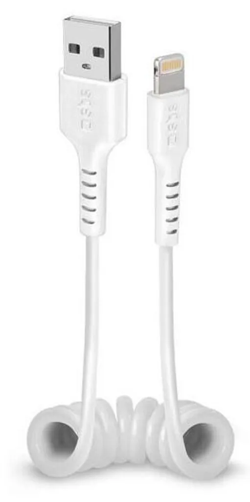Câble Lightning SBS en spirale avec certification Apple MFi de 50 cm - 3