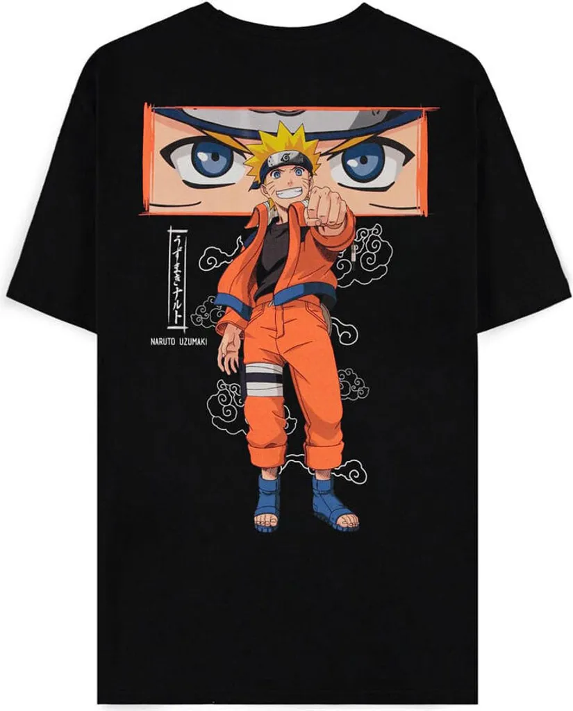 T-shirt Naruto imprimé en coton doux Difuzed, haut manches courtes L
