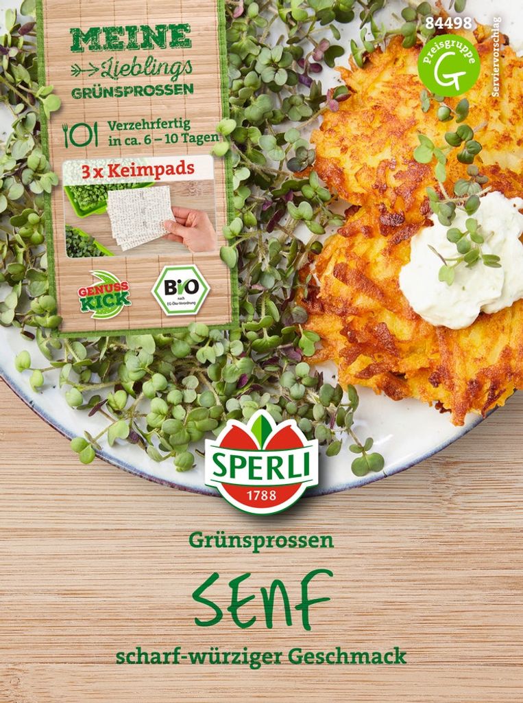 Sperli MicroGreen Garden -Senf Nachfüllpads 3 Stück