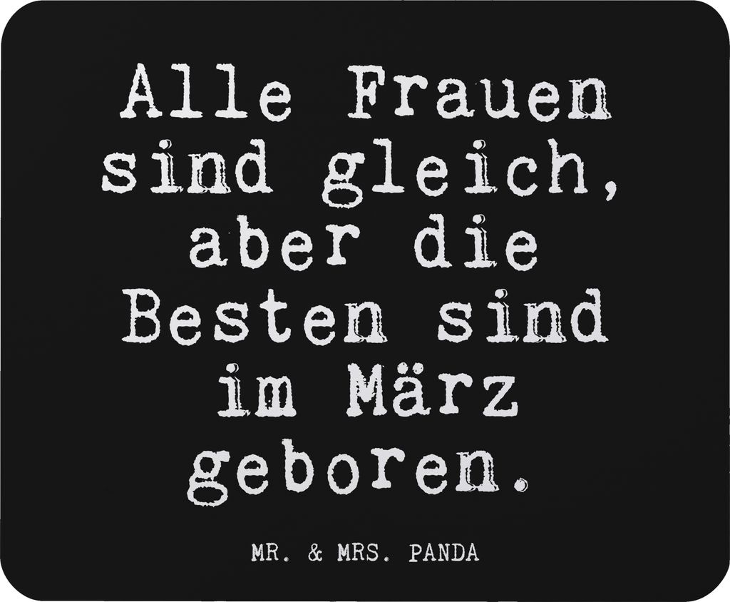 Mr. & Mrs. Panda Mauspad Alle Frauen sind gleich,... - Produktbild 