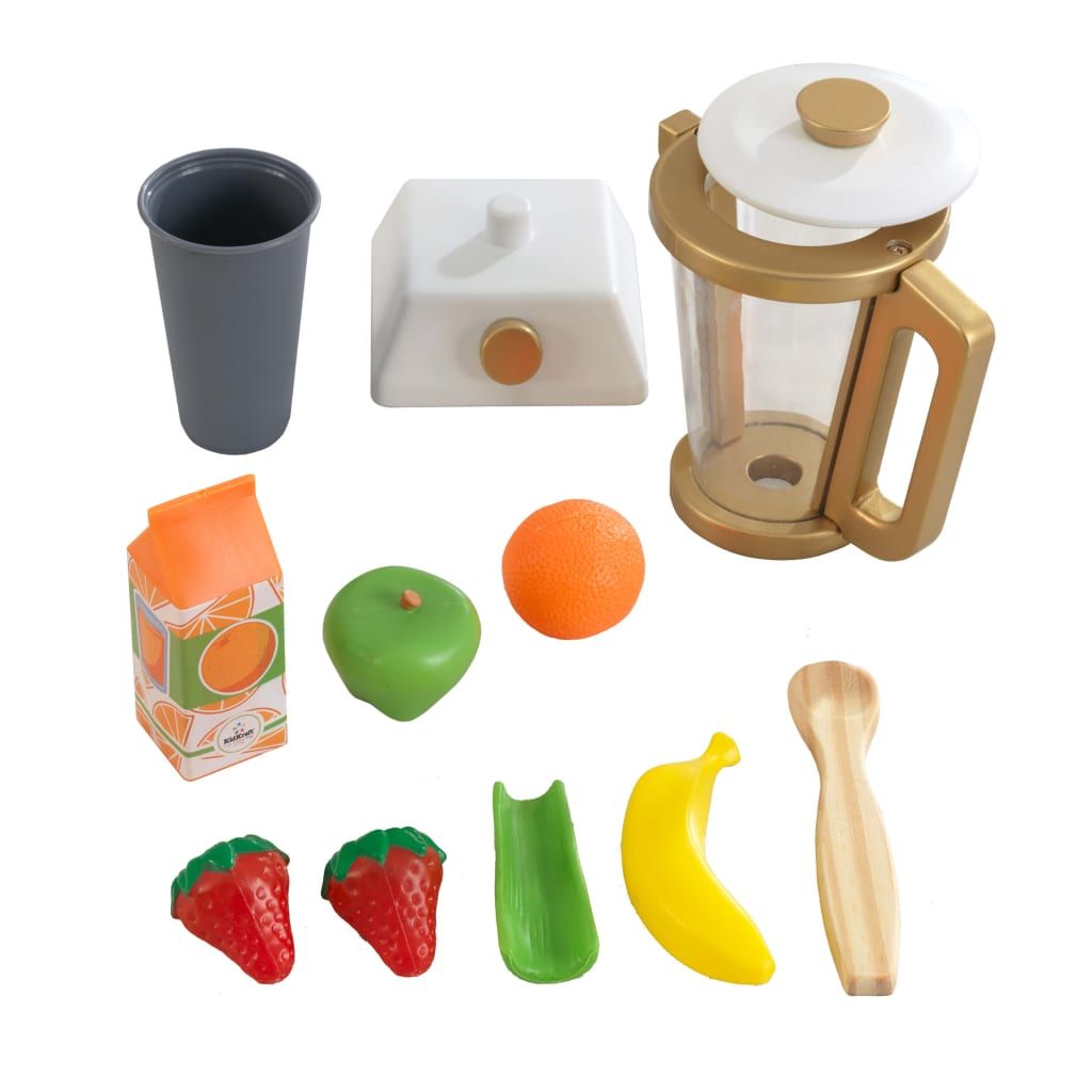 KidKraft 12-tlg. Kinder-Smoothie-Set Modern Metallics