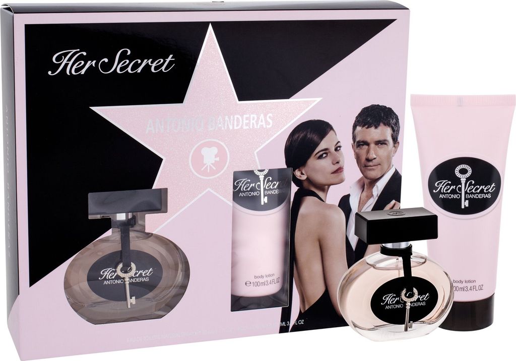 Antonio Banderas Her Secret Dárková sada 50ml EDT + 100ml Obrázek produktu 
