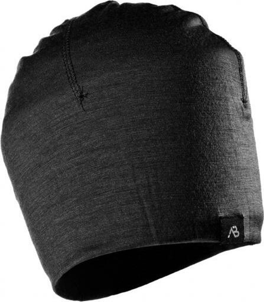Beanie Lite Merino Wolle schwarz