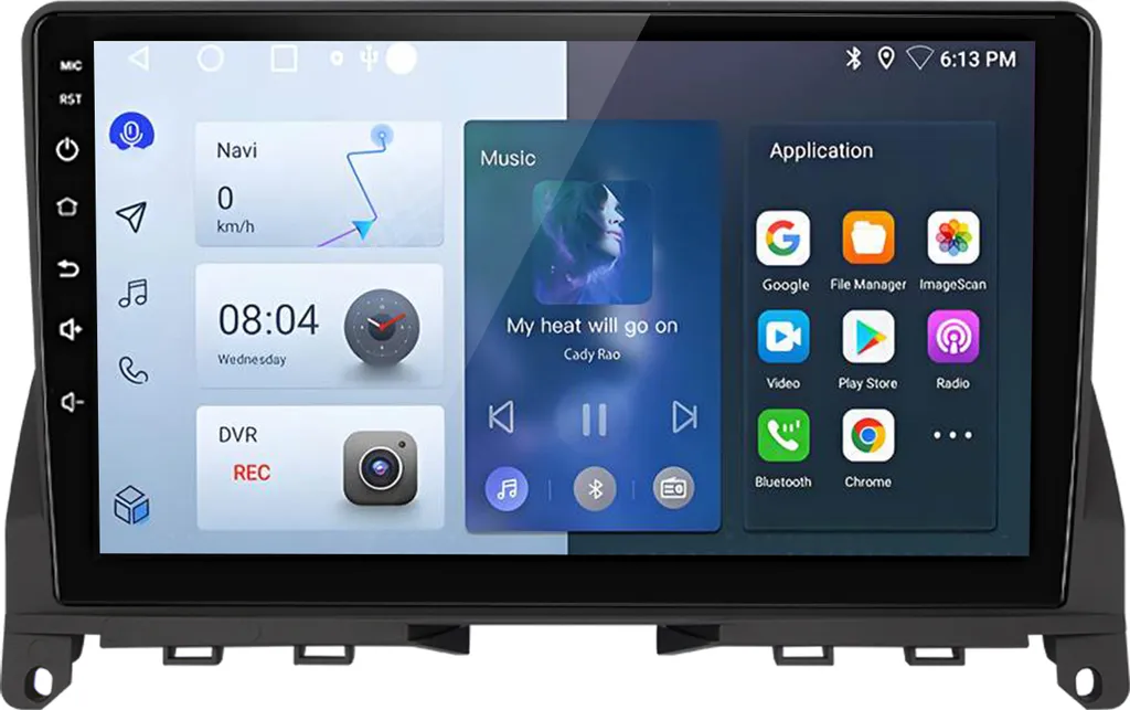 9 carplay 1+32G Autoradio Android13 GPS NAVI Per Benz Classe C 3 W204 2006-2011 WIFI BT RDS DSP DAB+