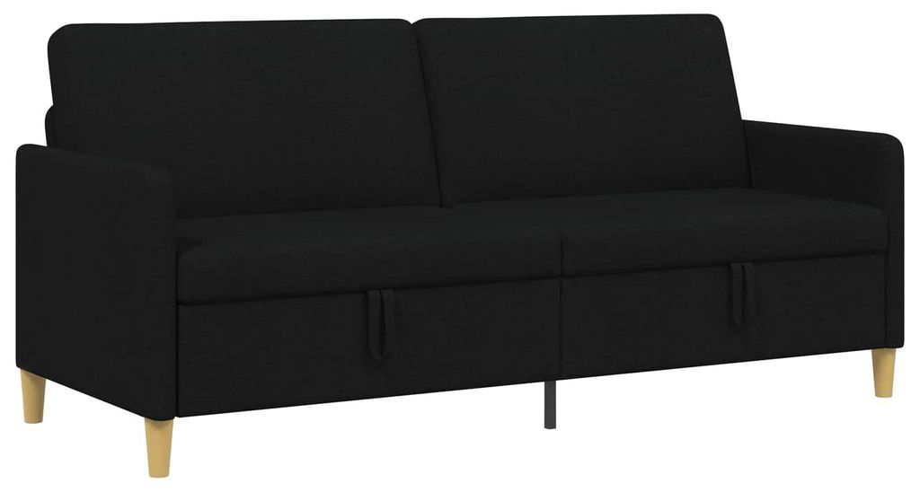 vidaXL Sofa mit Stauraum Schwarz 192 x 78 x 87 cm Polyester