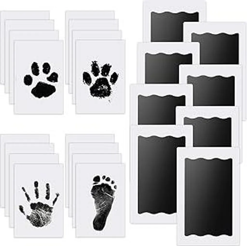 Kit Impronte Neonato Nabance 8pz | Senza Inchiostro Atossico per Cani