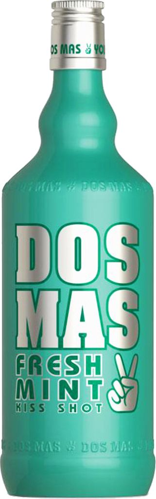 Dos Mas Kiss Shot fresh Mint Minzlikör mit Vodka verfeinert 700ml