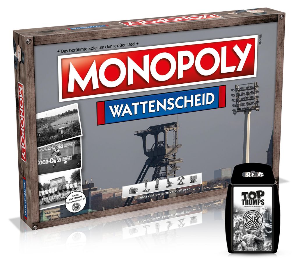 Monopoly - Wattenscheid inkl. Top Trumps Gesellschaftsspiel Produktbild 