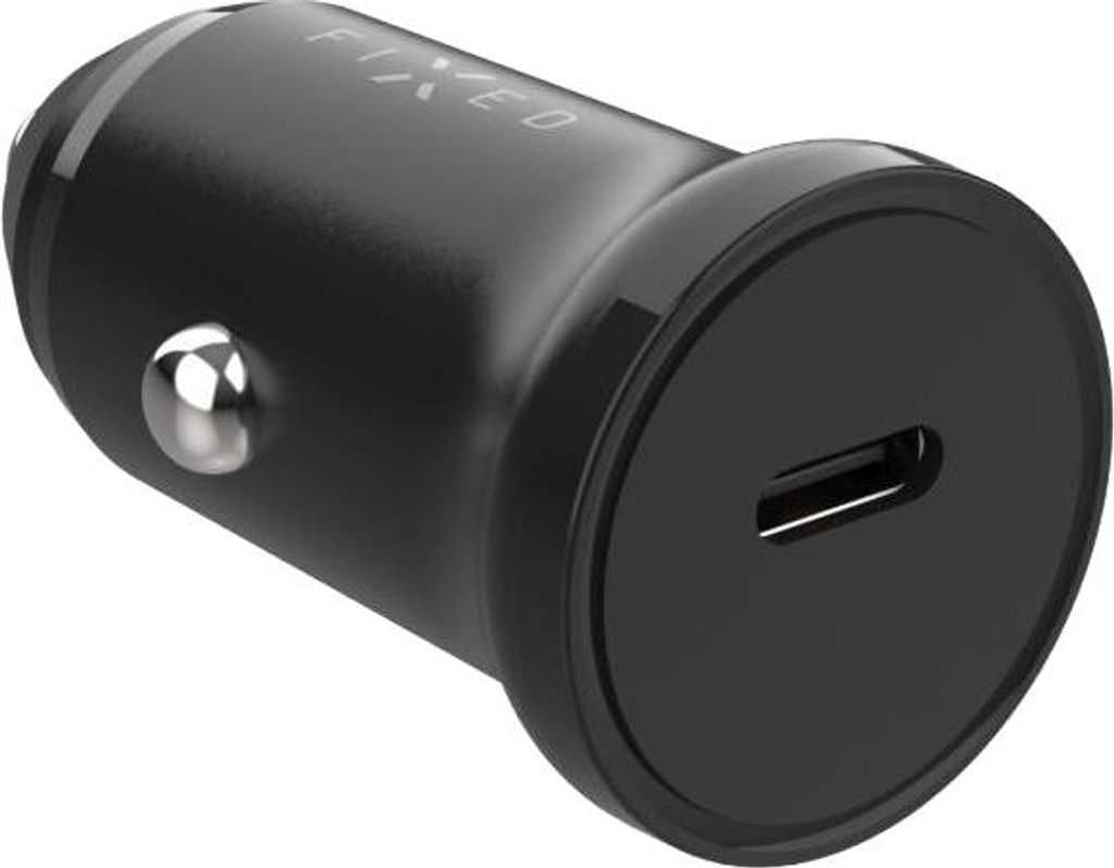 Autoladegerät mit USB-C PD 20W, Fixed Car Charger, Schwarz Produktbild 