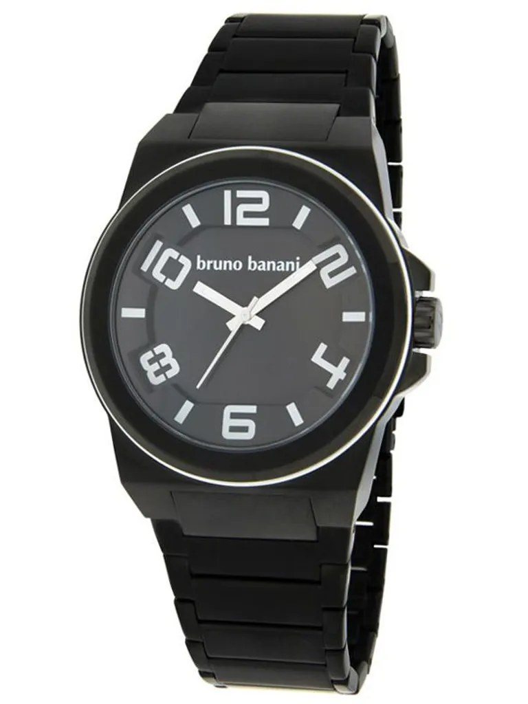 Montre-bracelet en métal noir pour homme style chic UBR21127