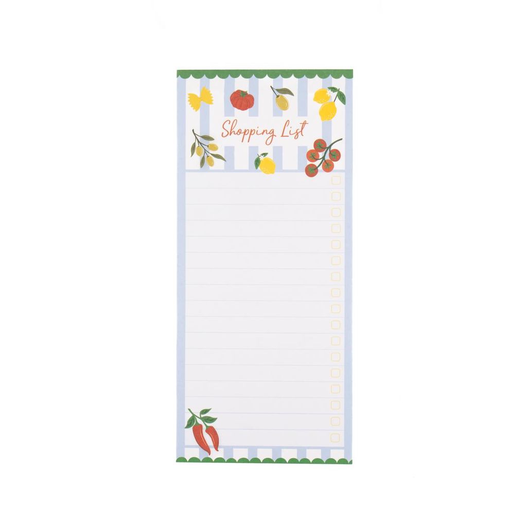 Sass & Belle Notizblock Mediterran mit Magnet To-Do-Liste 21x9,5x0,7cm Schreibblock