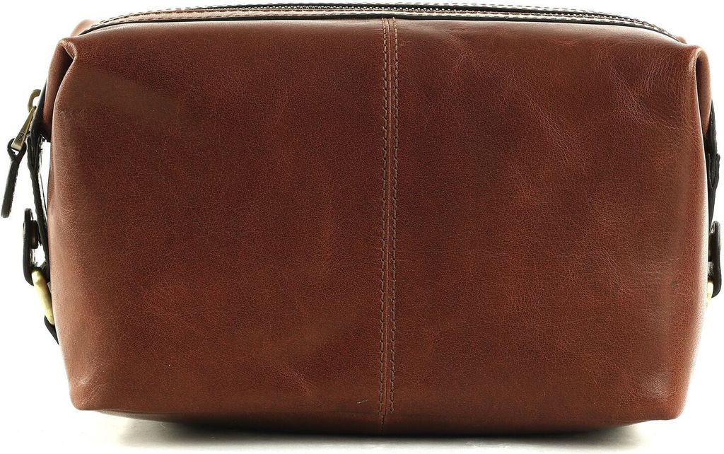 SADDLER Kulturbeutel Braga Toiletry Bag Midbrown braun