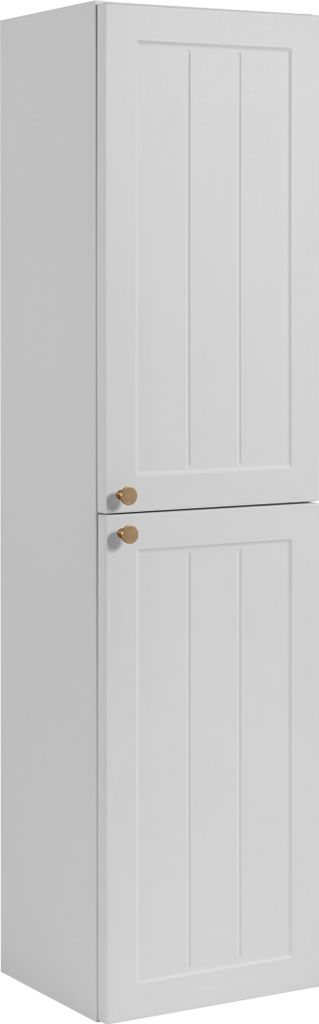 Badezimmerschrank im klassischen Stil, weiß, 35 x 136 x 25 cm