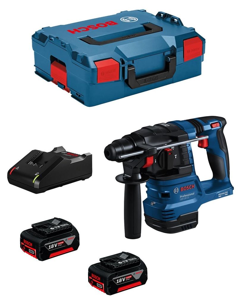 Martillo Perforador BOSCH GBH 18V-22 (2 x 4,0 Ah + Imagen del producto 