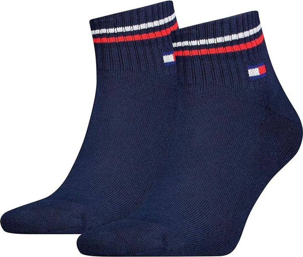 2 Paar Tommy Jeans Herren Quarter Iconic Socken Produktbild 