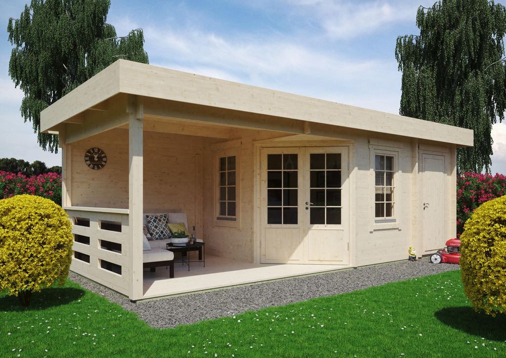 Fjordholz Gartenhaus Modell Nora 44 E Klassik