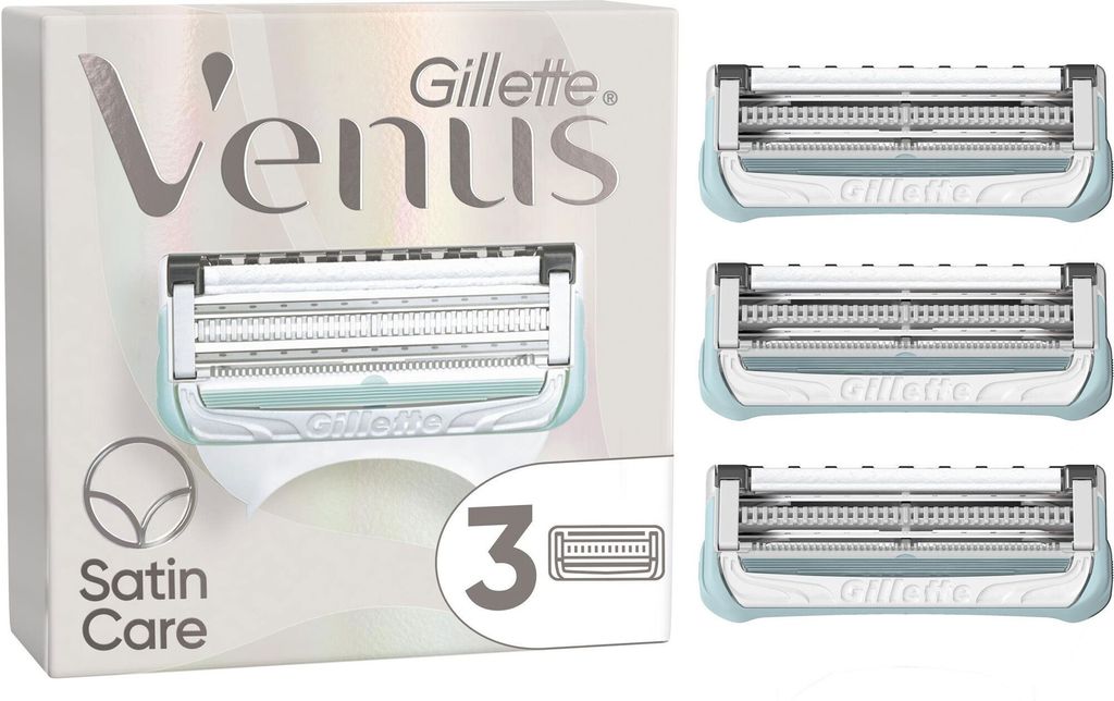 GILLETTE Venus Satin Ersatzköpfe für die Bikinizone, 3 Stück