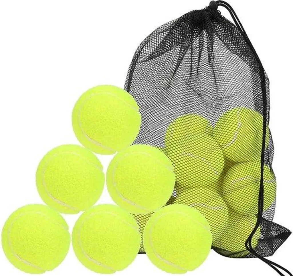 Lot de 18 balles de tennis d'initiation haute visibilité pour enfants