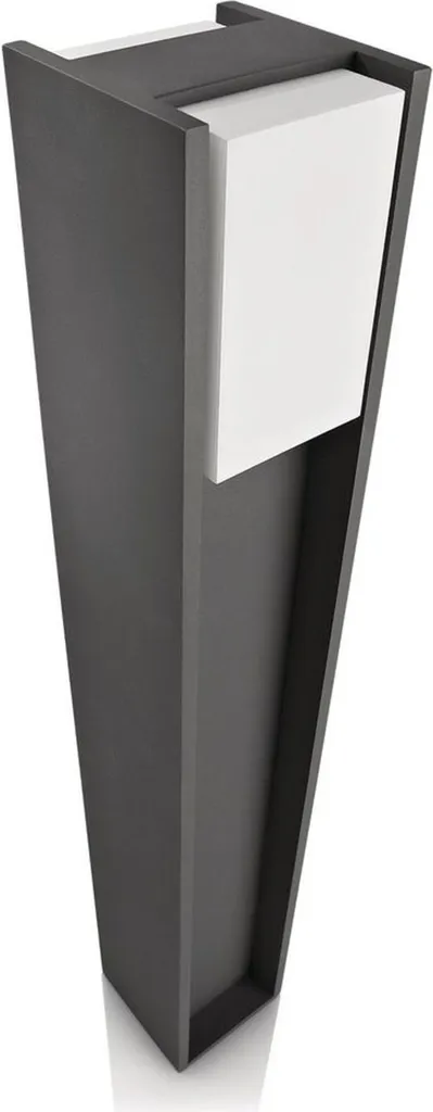 Lampe d'allée 14W économie d'énergie Philips Bridge Anthracite 80 cm