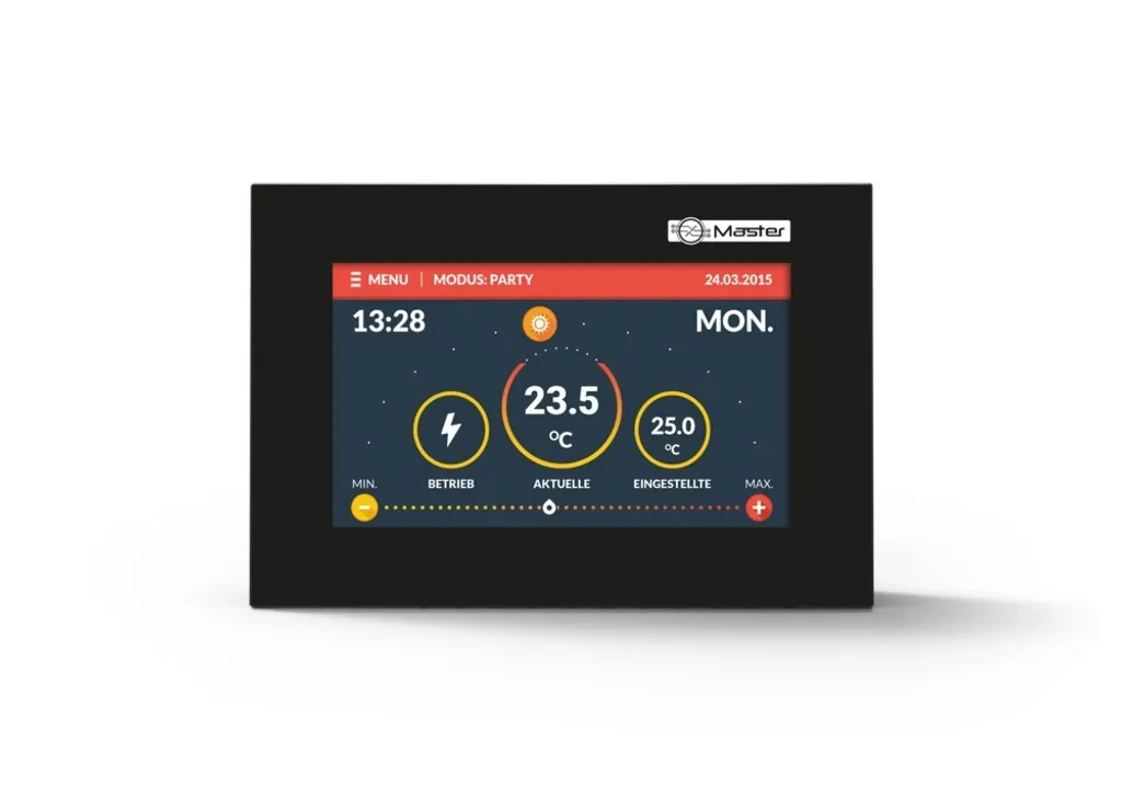 Thermostat d'ambiance Master R.83C blanc radio deux points haute précision