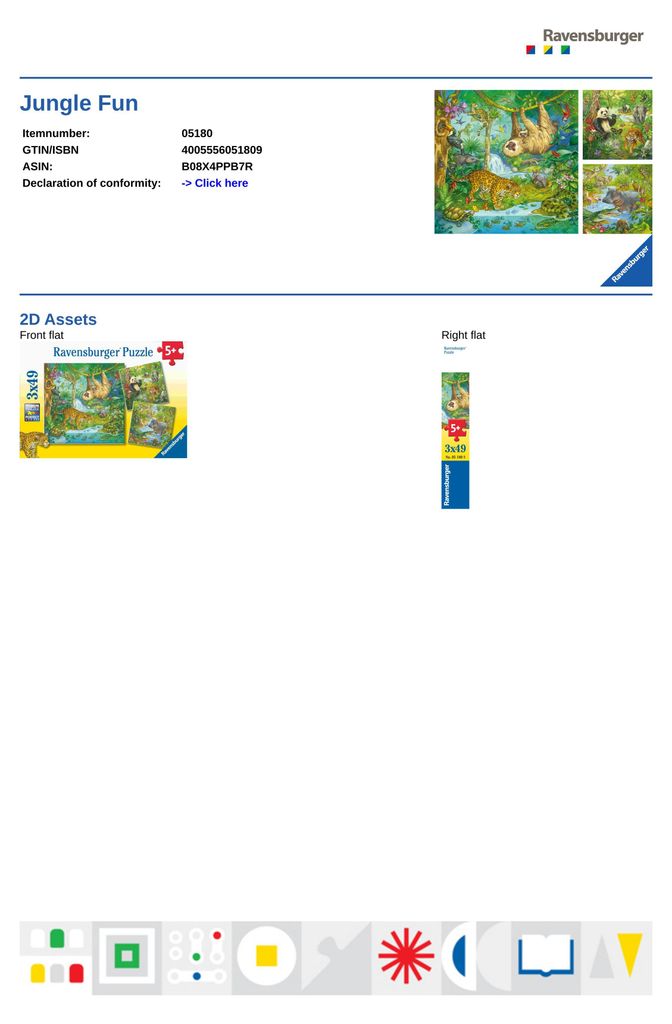 Dans la forêt vierge Ravensburger 05180 Image du produit 