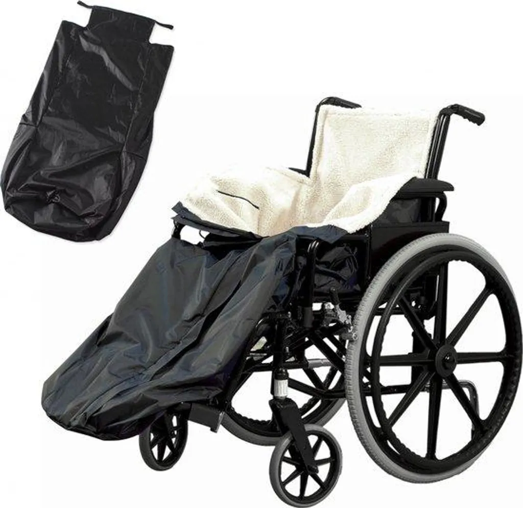 Protection jambes pour fauteuil roulant hiver chaude et étanche 130cm