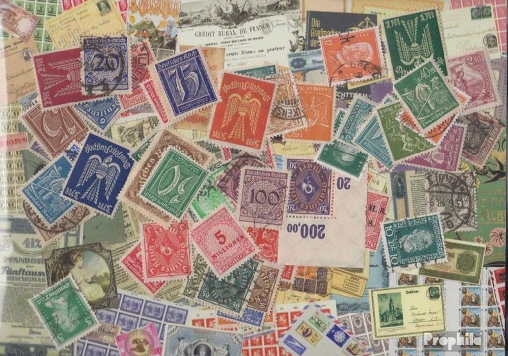 Briefmarken Deutsches Reich 50 verschiedene Marken Produktbild 