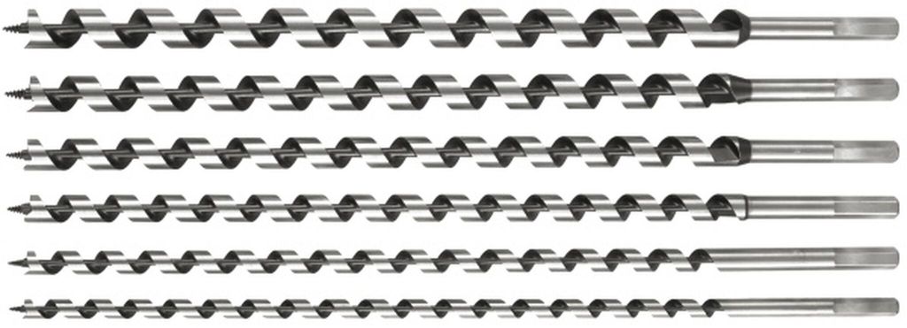 VOREL Holzspiralbohrer-Set 6-teilig 10-20 mm, Länge 460 mm