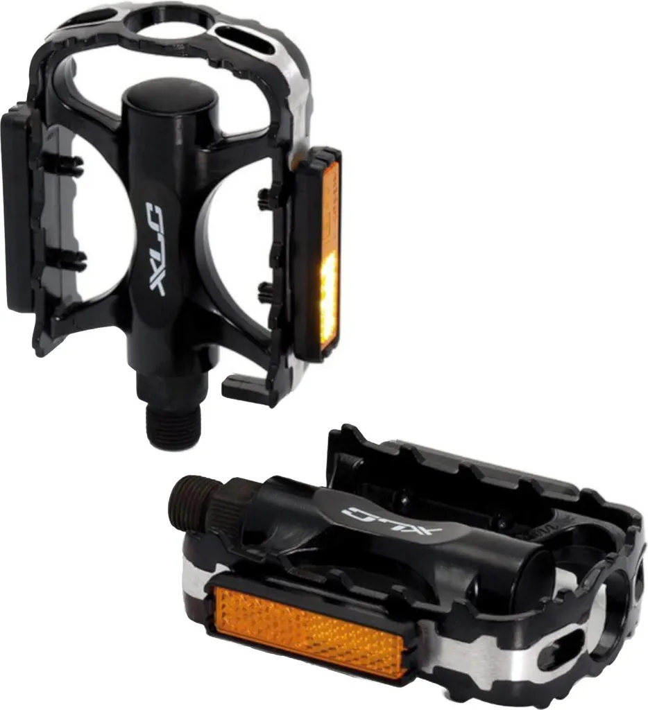 Pédale de vélo robuste anti-glisse XLC 2501811000 alu