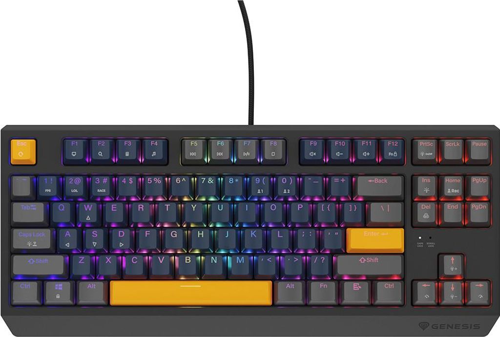 Genesis Thor 230 Tkl Rgb Outemu Panda Switch Gaming-tastatur Mit Mechanischen Tasten One Size
