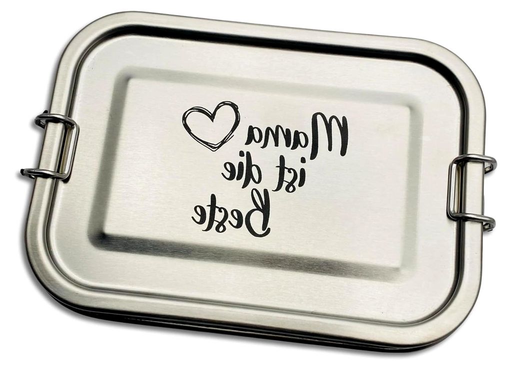 Personalisierte Brotdose aus Edelstahl | Individuelles Geschenk für Mama oder Ehefrau zum Geburtstag oder Weihnachten