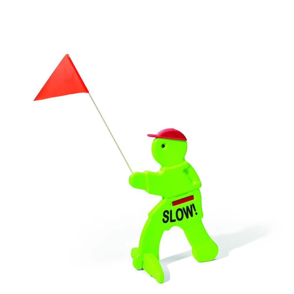 Step2 Benni Brems Warnfigur | Warnschild für Kinder in Neon Produktbild 