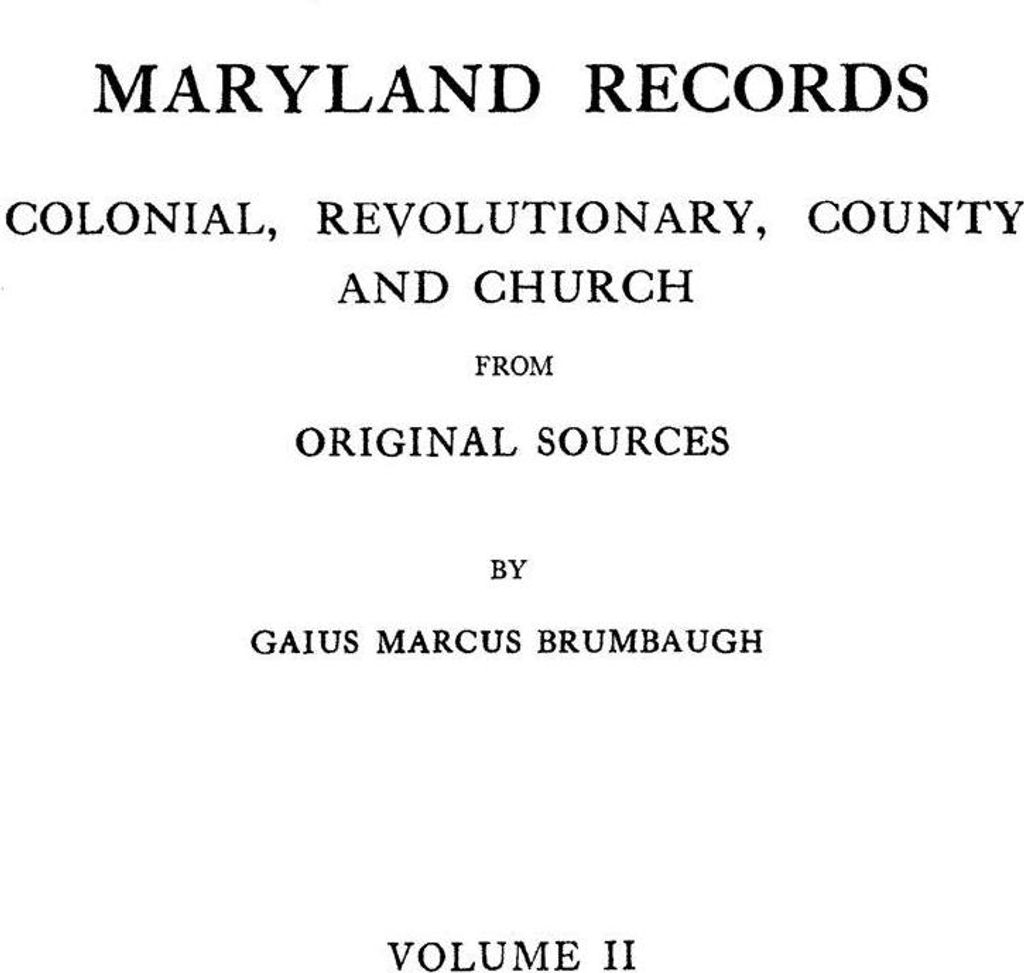 Maryland Records