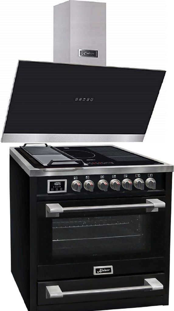 Kaiser HC 93691 IS Elektro Standherd 90 cm + Dunstabzugshaube AT 9440 ECO 90 cm