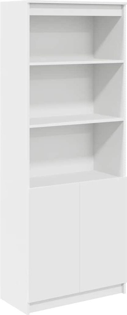 Highboard Weiß 70x35x180 cm Holzwerkstoff